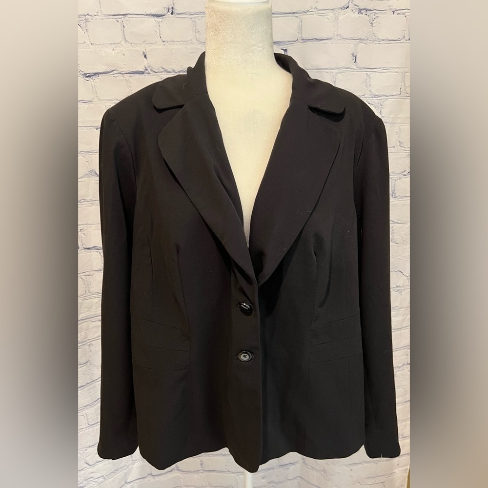 PRESWICK & MOORE woman Black Suit Blazer Jacket Coat Size 20W